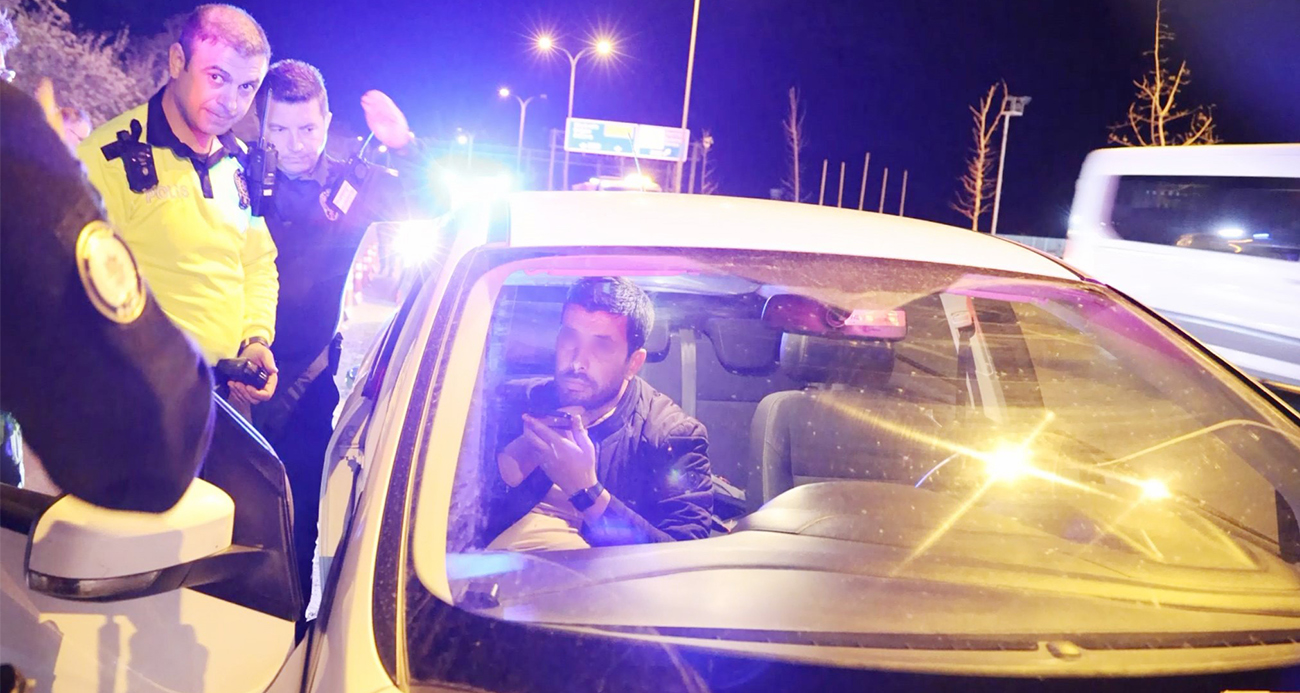 Aksaray’da Alkollü Sürücü Polisle Zor Anlar Yaşattı