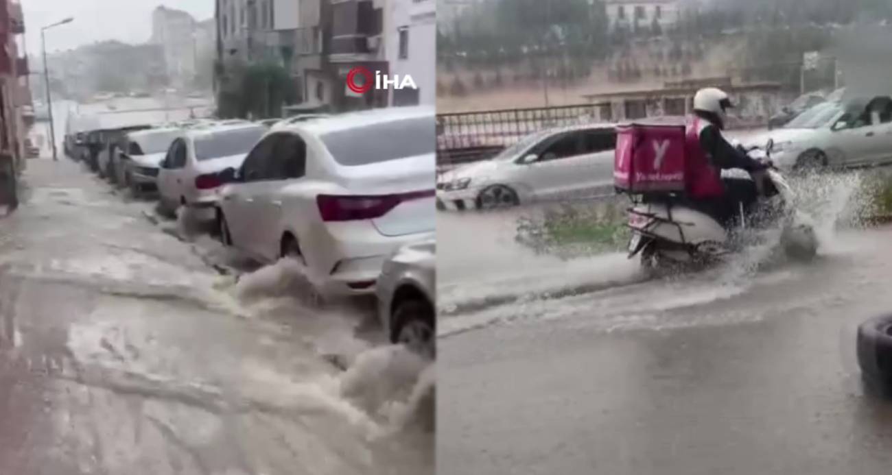 Bandırma’da Şiddetli Sağanak Yağışlar Sel Getirdi
