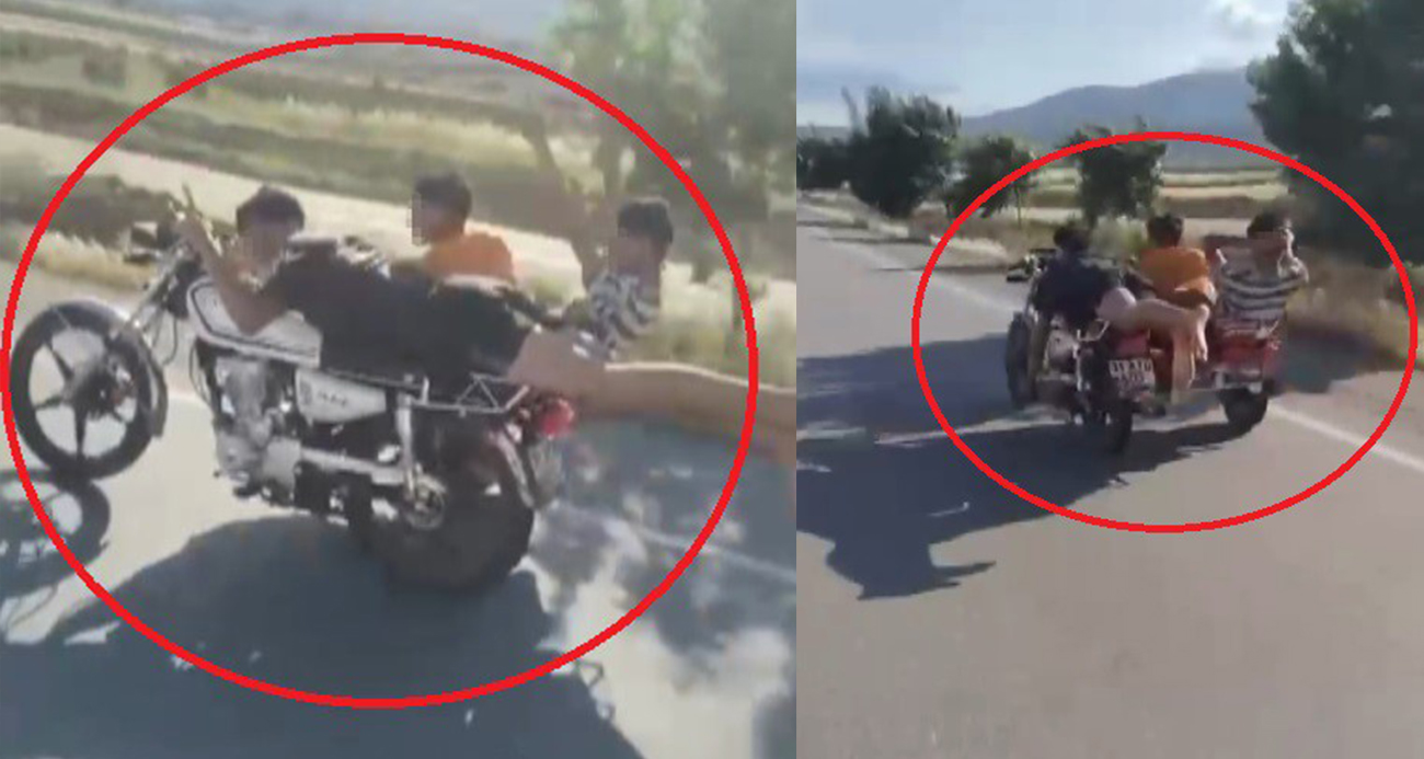 Hatay’da Tehlikeli Motosiklet Sürüşü: 3 Kişinin Hayatını Riske Attı