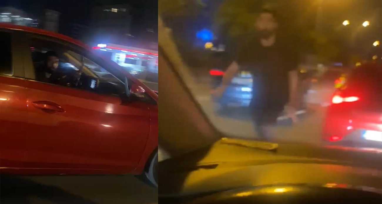 Maltepe’de Trafikte Sürücü Kavgası: Bir Sürücü Diğerinin Arabasını Yumrukladı
