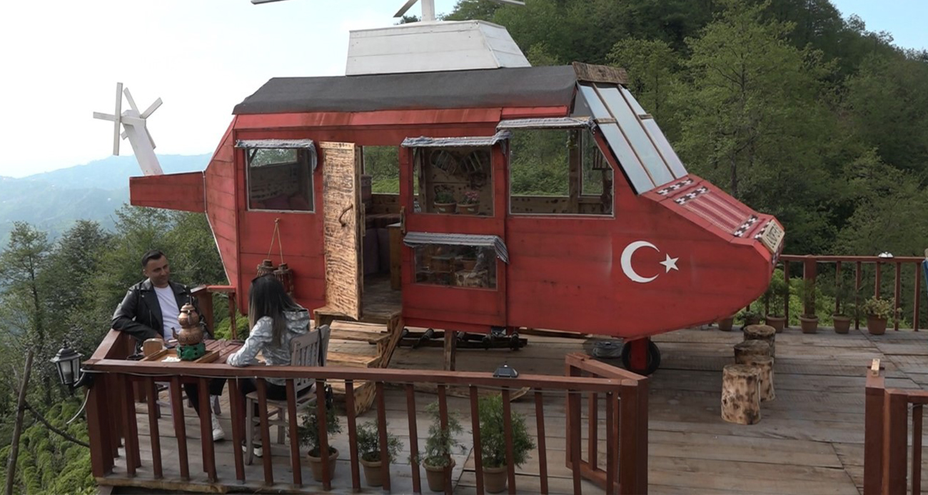 Rize’deki ‘Lazkopter’: Dağ Başında Bir Helikopter