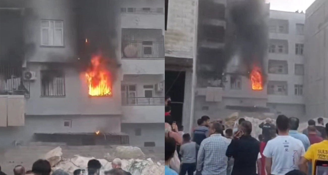 Şanlıurfa Eyyübiye’de Korkutan Ev Yangını