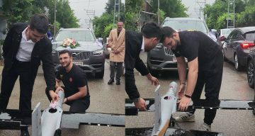 TEKNOFEST Heyecanı Sakarya’da Düğün Konvoyuyla Buluştu: İHA ile Yol Kesme Geleneği