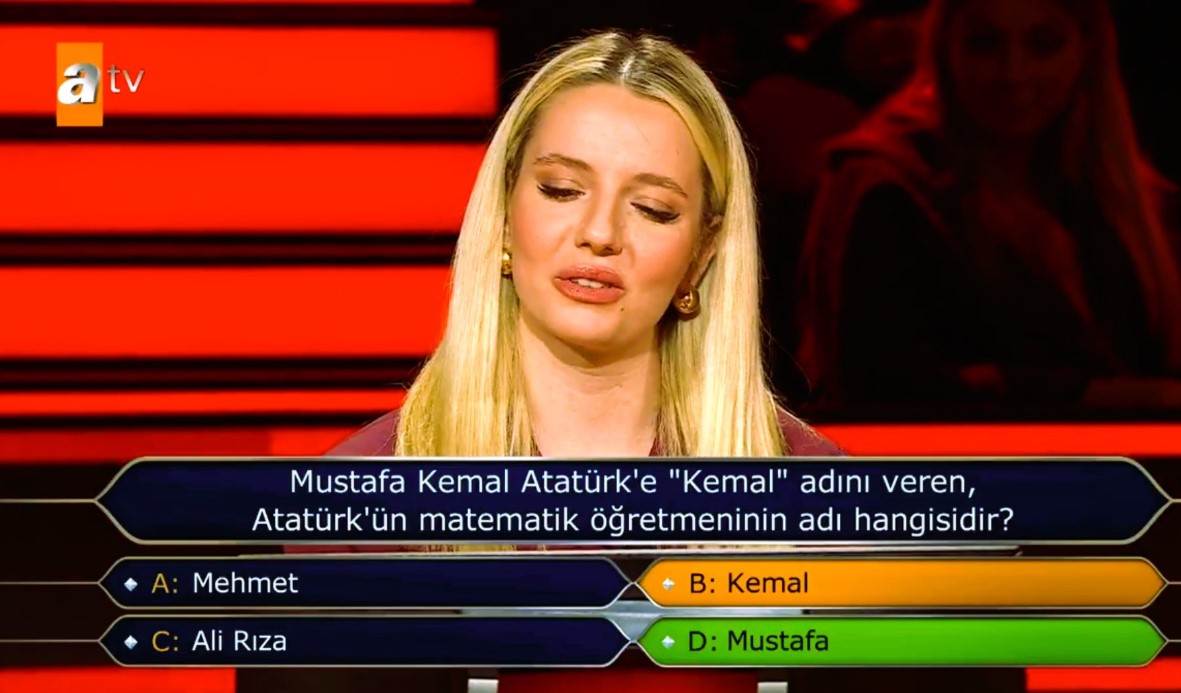 Yarışma Programında Atatürk’ün Adını Hatırlayamayan Yarışmacıya Linç