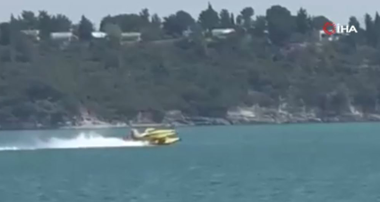 Adana’da Yangın Söndürme Uçağının Göle Düşüşü Kamerada