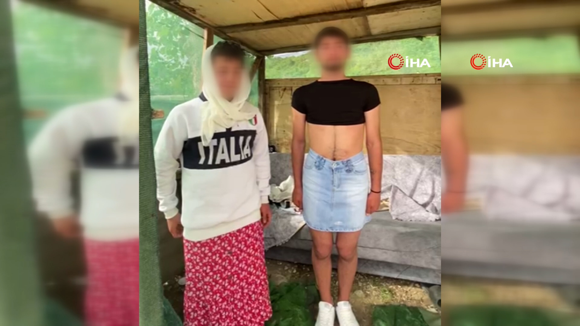 Arnavutköy’de Hırsızlık Zanlılarına Kadın Kıyafeti Giydirilip Video Çekildi