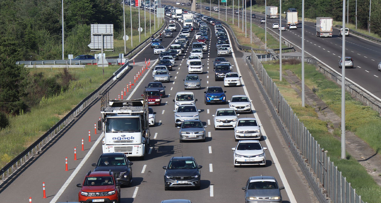 Bayram Tatilinin Son Gününde Bolu’da Trafik Yoğunluğu