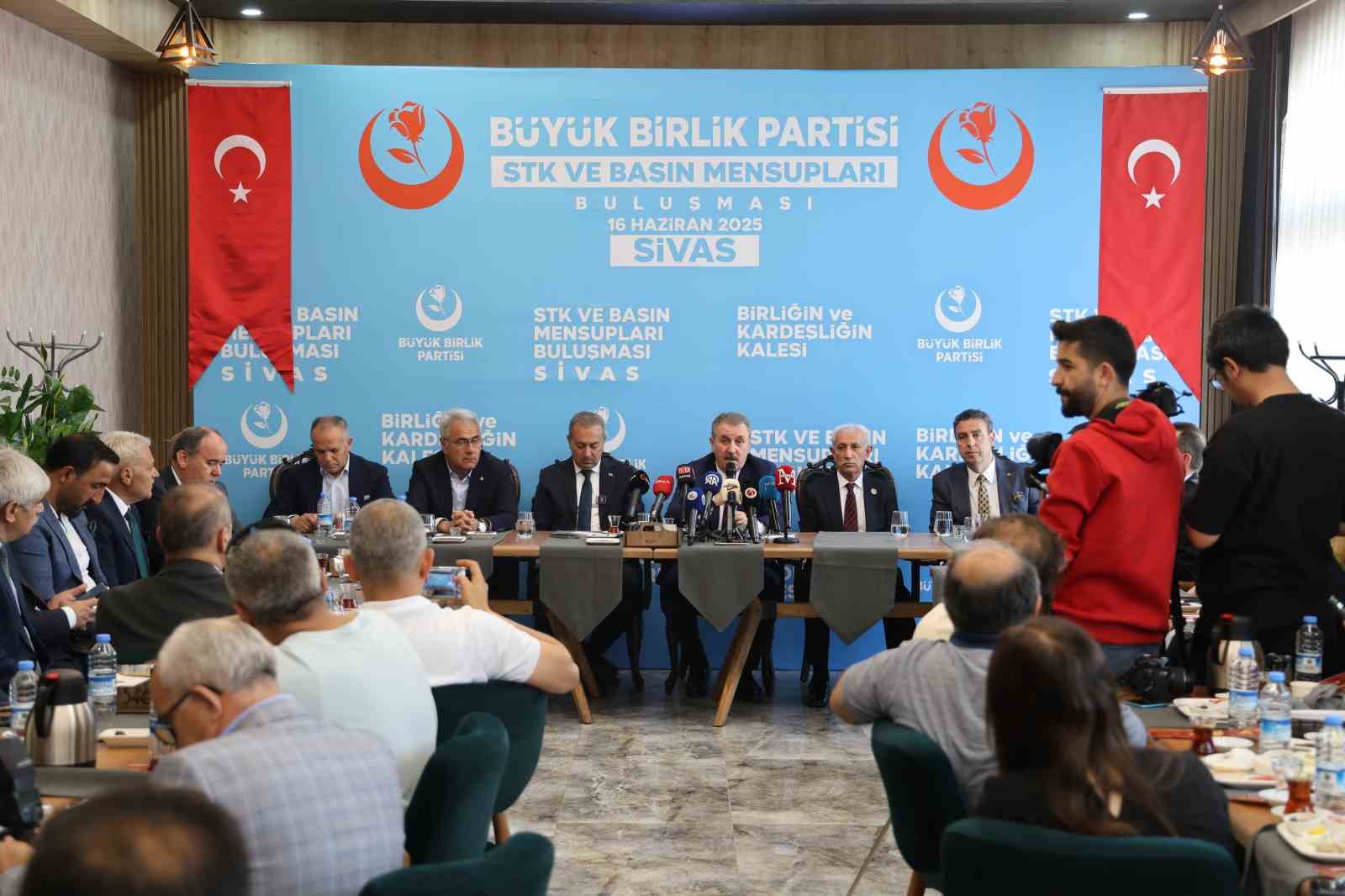 BBP Genel Başkanı Mustafa Destici’den İsrail Eleştirisi