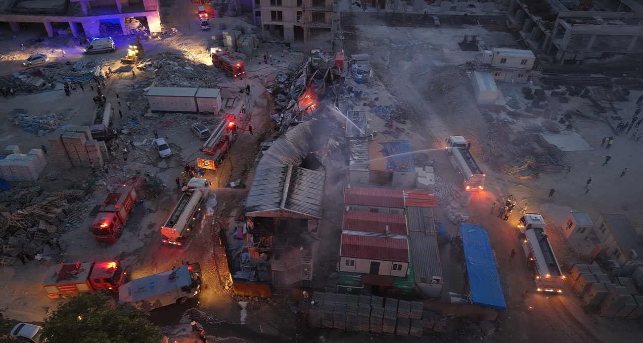 Hatay’da İşçi Yatakhaneleri Yangına Teslim Oldu