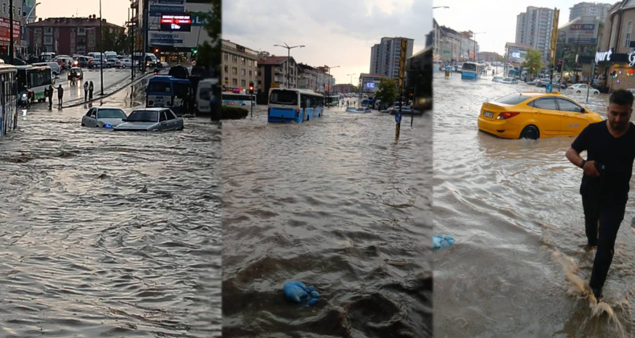 Ankara’da Sağanak Yağış Günlük Hayatı Felç Etti