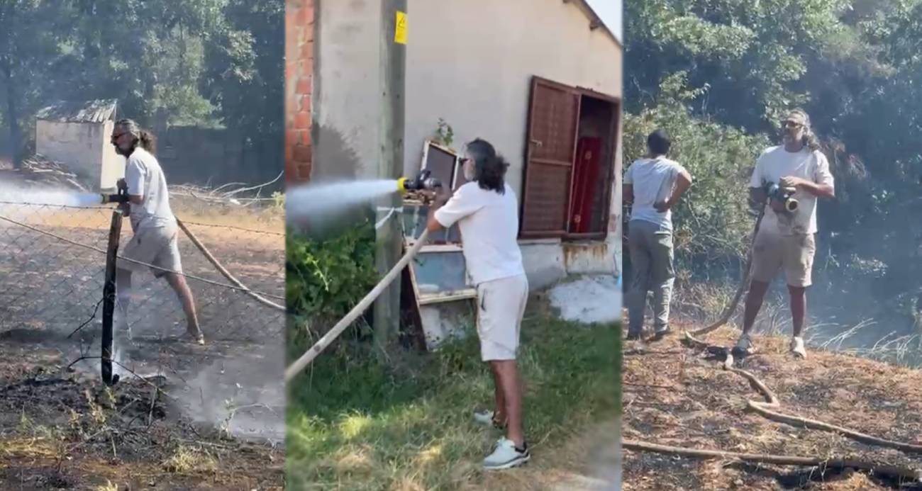 Çanakkale’de Çıkan Yangına Ünlü İsimden Destek