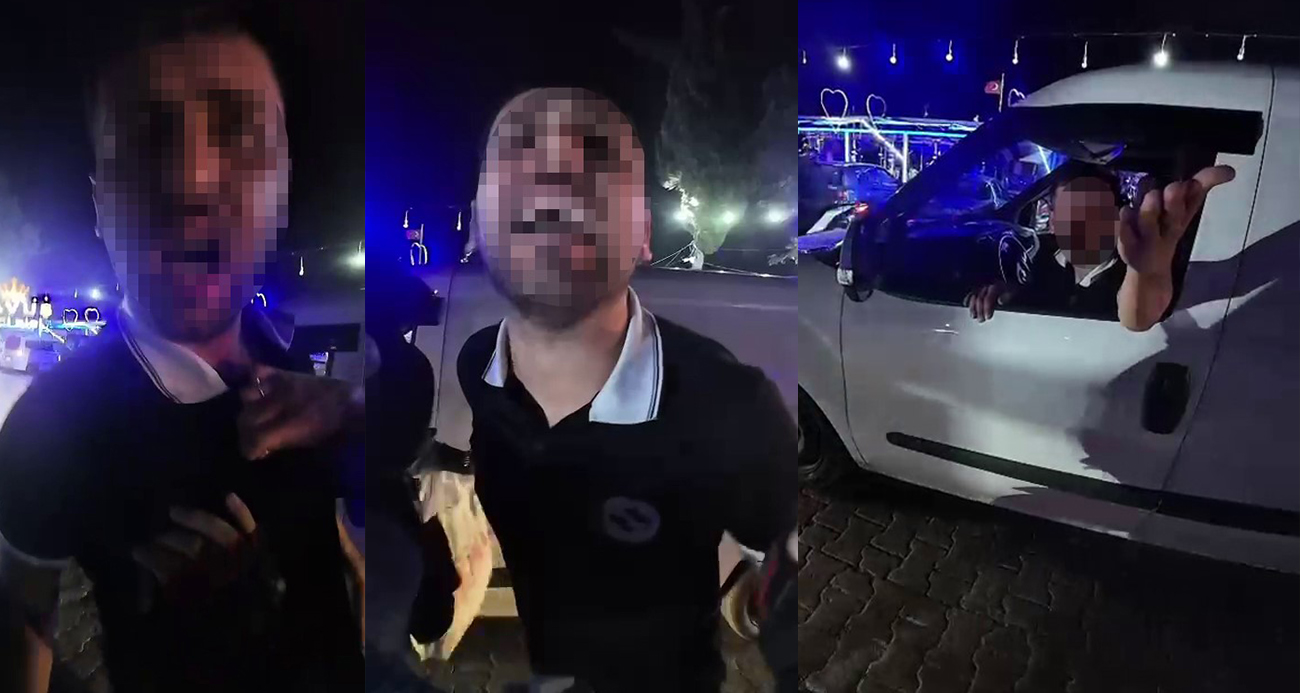 Adana’da Trafikte Tehlikeli Saldırı Girişimi Kask Kamerasında