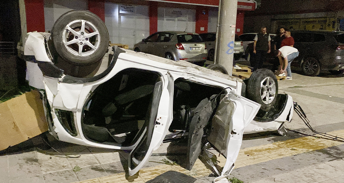 Aksaray’da Alkollü ve Ehliyetsiz Sürücünün Tehlikeli Kaçışı Kazayla Son Buldu