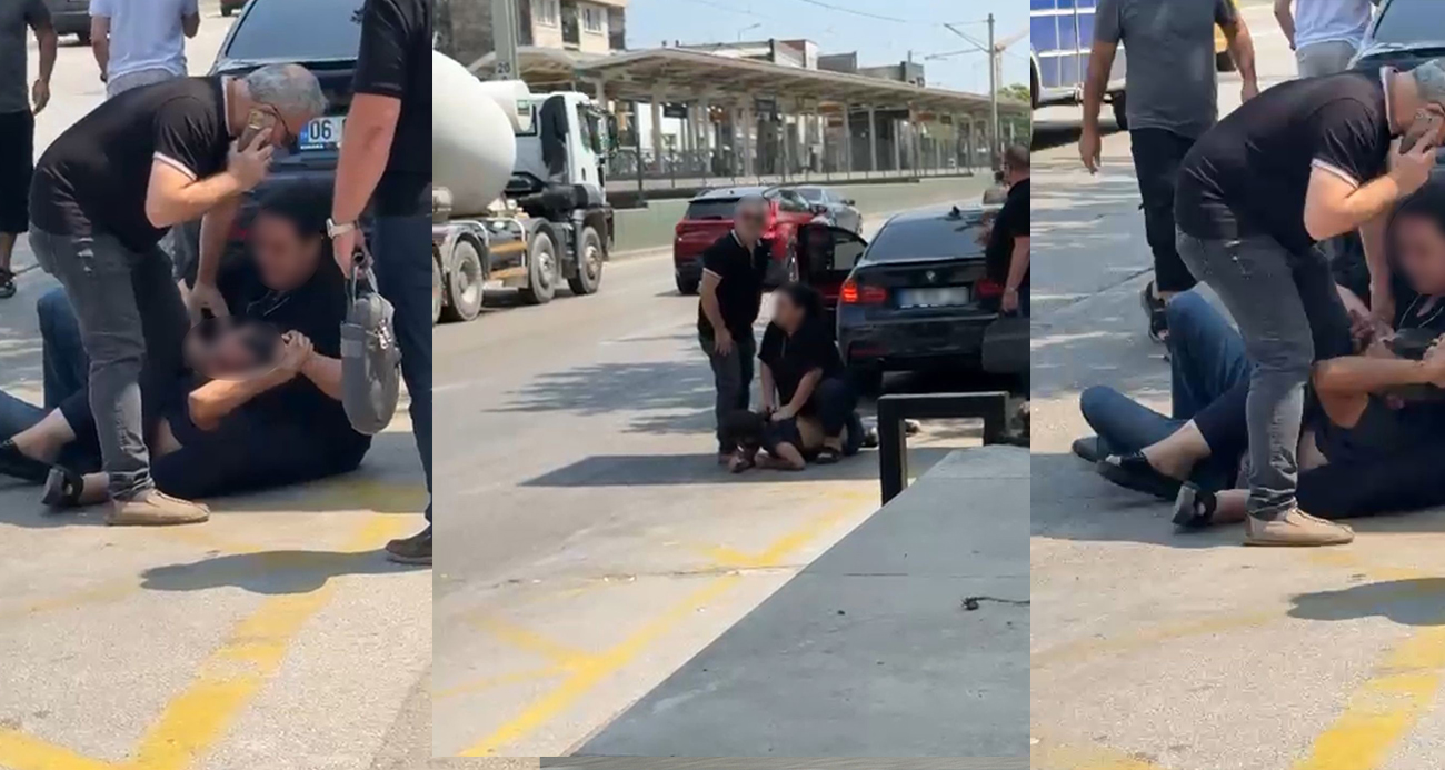 Bursa’da Eski Eşine Cadde Ortasında Saldırı
