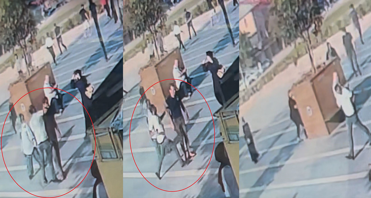 Bursa’da Korku Dolu Anlar: Bıçaklı Saldırgan Tek Yumrukla Devrildi