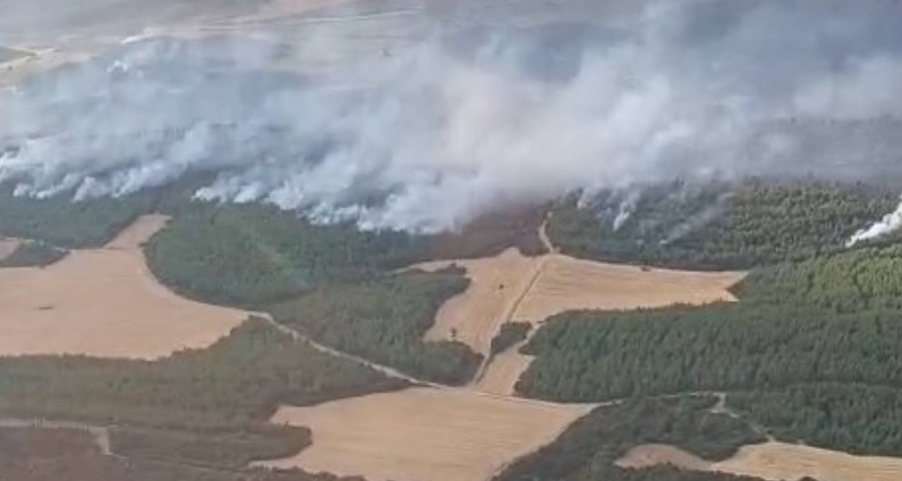 Çanakkale’de Orman Yangını Kontrol Altına Alınmaya Çalışılıyor