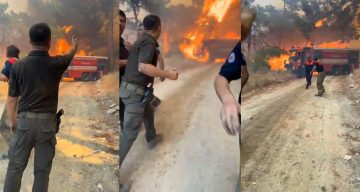 Çanakkale’de Yangında İtfaiye Ekipleri Tehlike Atlattı