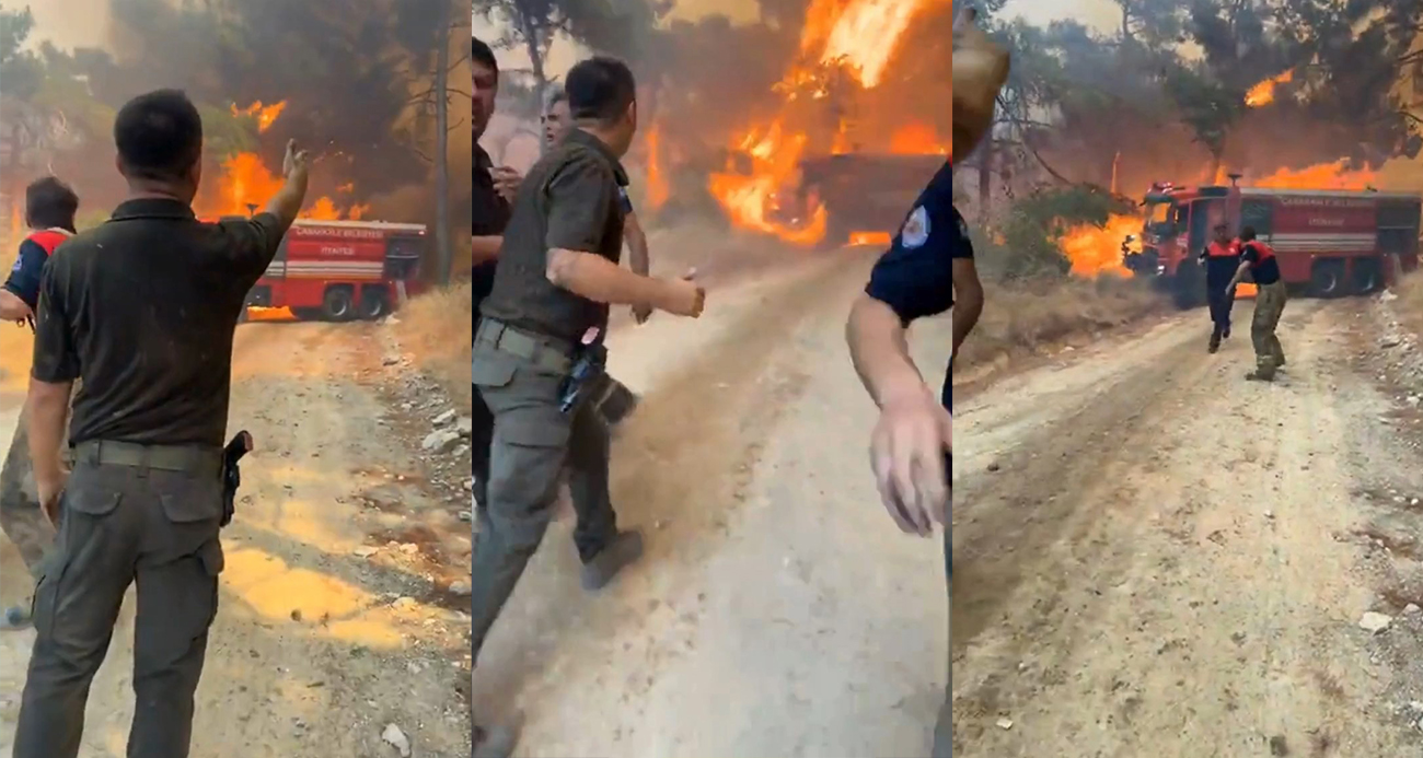 Çanakkale’de Yangında İtfaiye Ekipleri Tehlike Atlattı