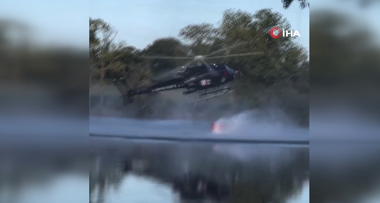 Fransa’da Yangın Söndürme Helikopteri Göle Düştü