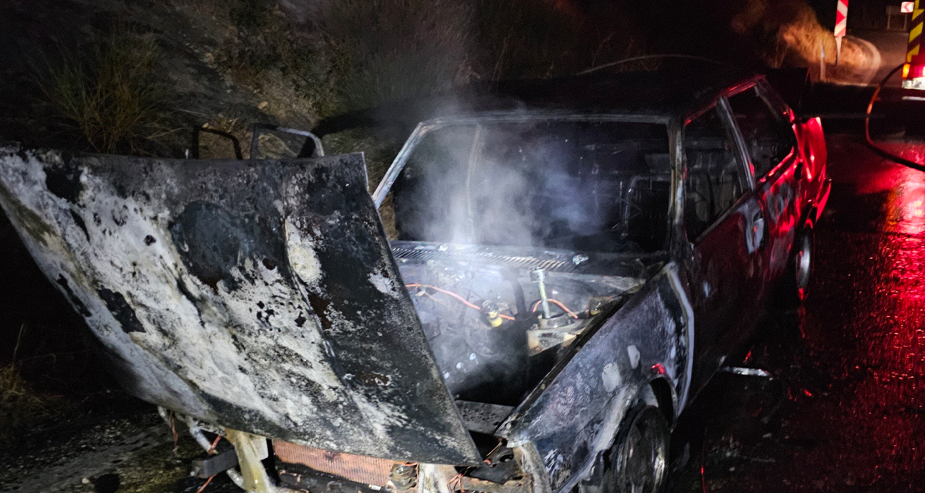 Kastamonu’da Seyir Halindeki Otomobil Alevlere Teslim Oldu