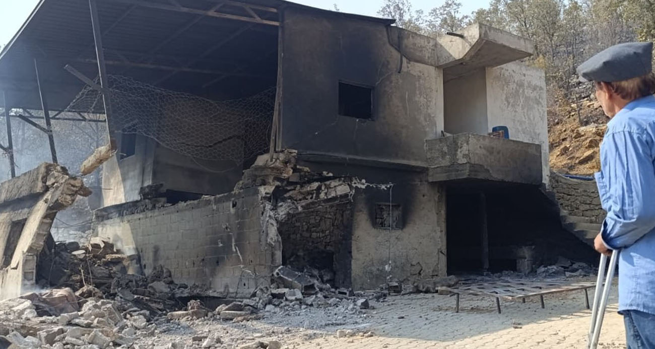 Mersin Silifke’de Orman Yangını: Evler ve Hayvanlar Zarar Gördü