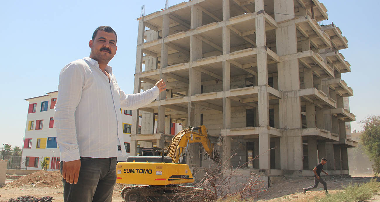 Şanlıurfa’da Kendi Binasını Yıkan Müteahhit
