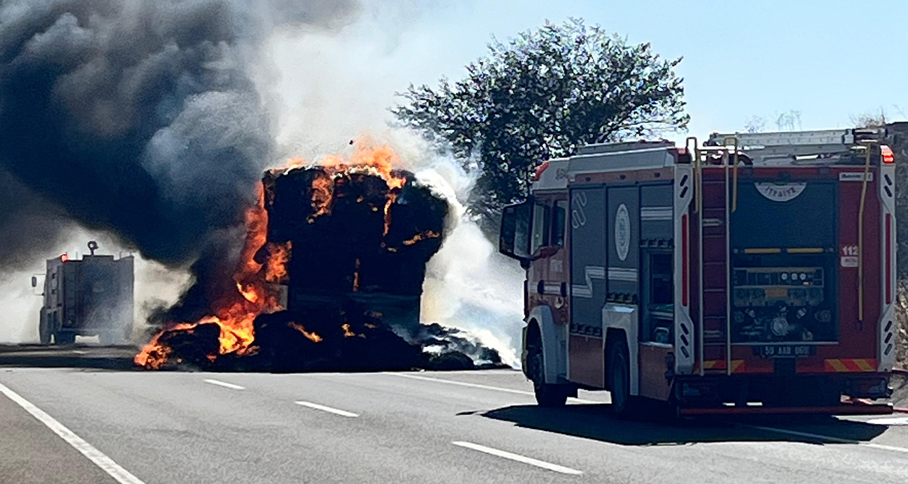 Tekirdağ’da LPG’li Araç Yangını Tarlaya ve Tıra Sıçradı