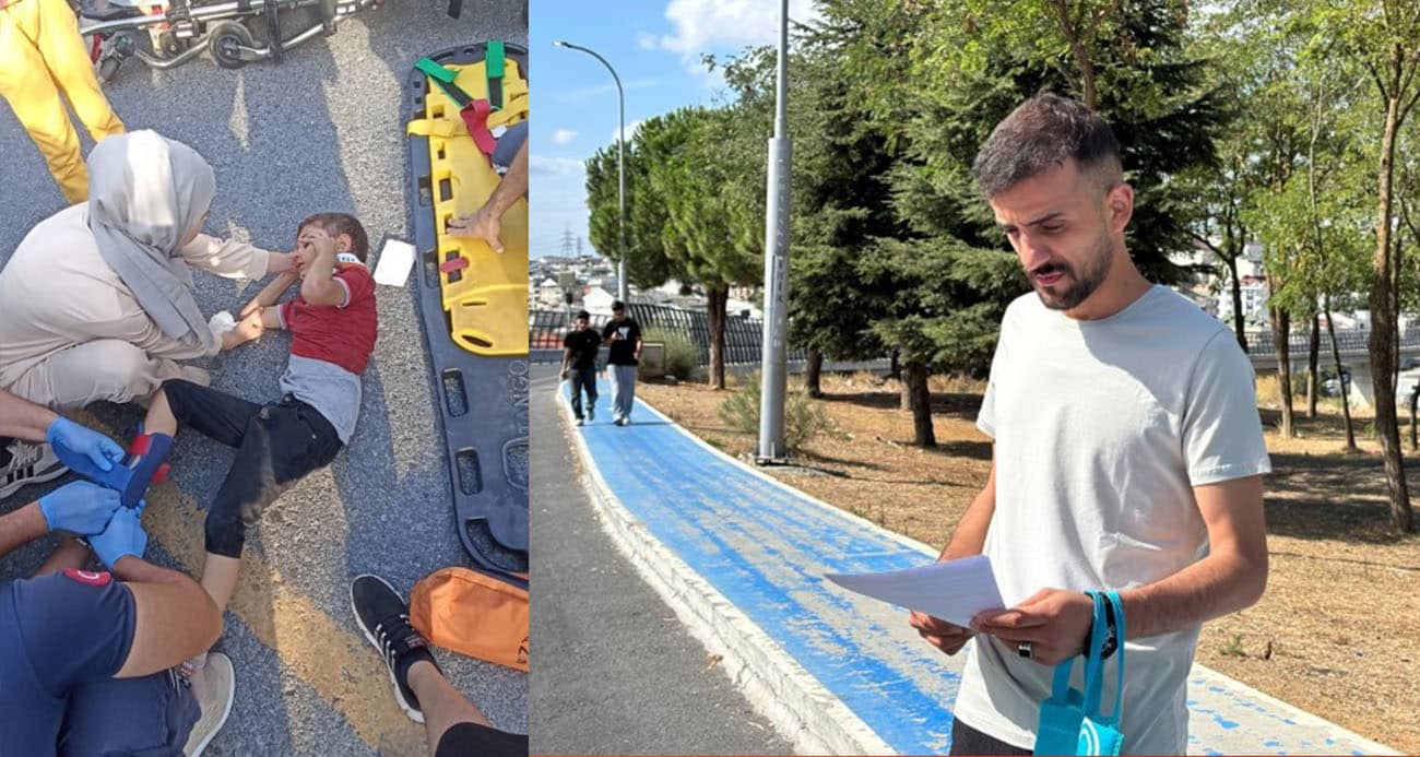 Başakşehir’de Çocuğa Çarpan Motosiklet Sürücüsü Kaçtı