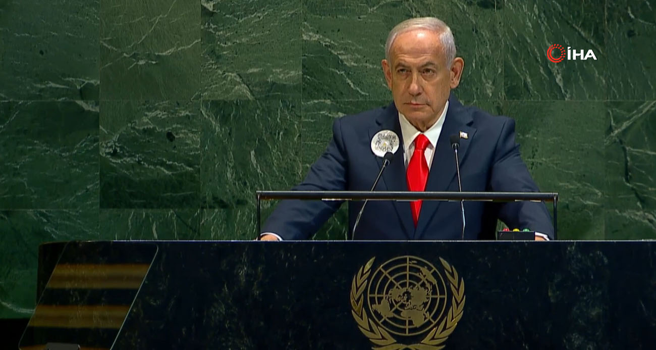 BM Genel Kurulu’nda Netanyahu’nun Konuşması Sırasında Gazze Protestosu
