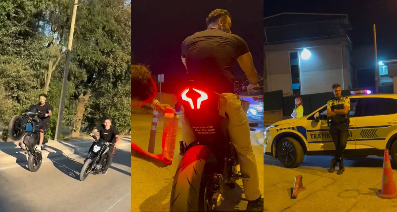 Bursa’da Trafikte Tehlike Saçan Motosiklet Sürücüsüne Polis Müdahalesi