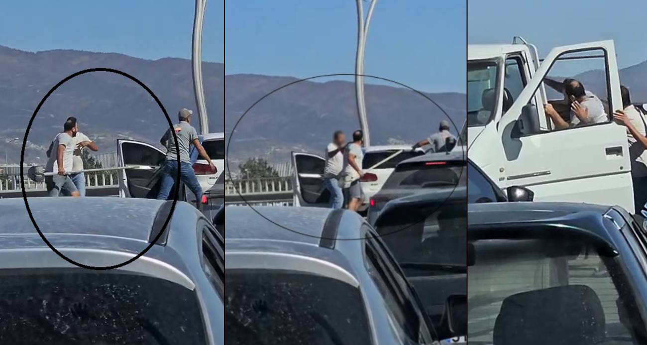 Hatay’da Trafik Kavgası Kürek ve Süpürgeyle Kızıştı