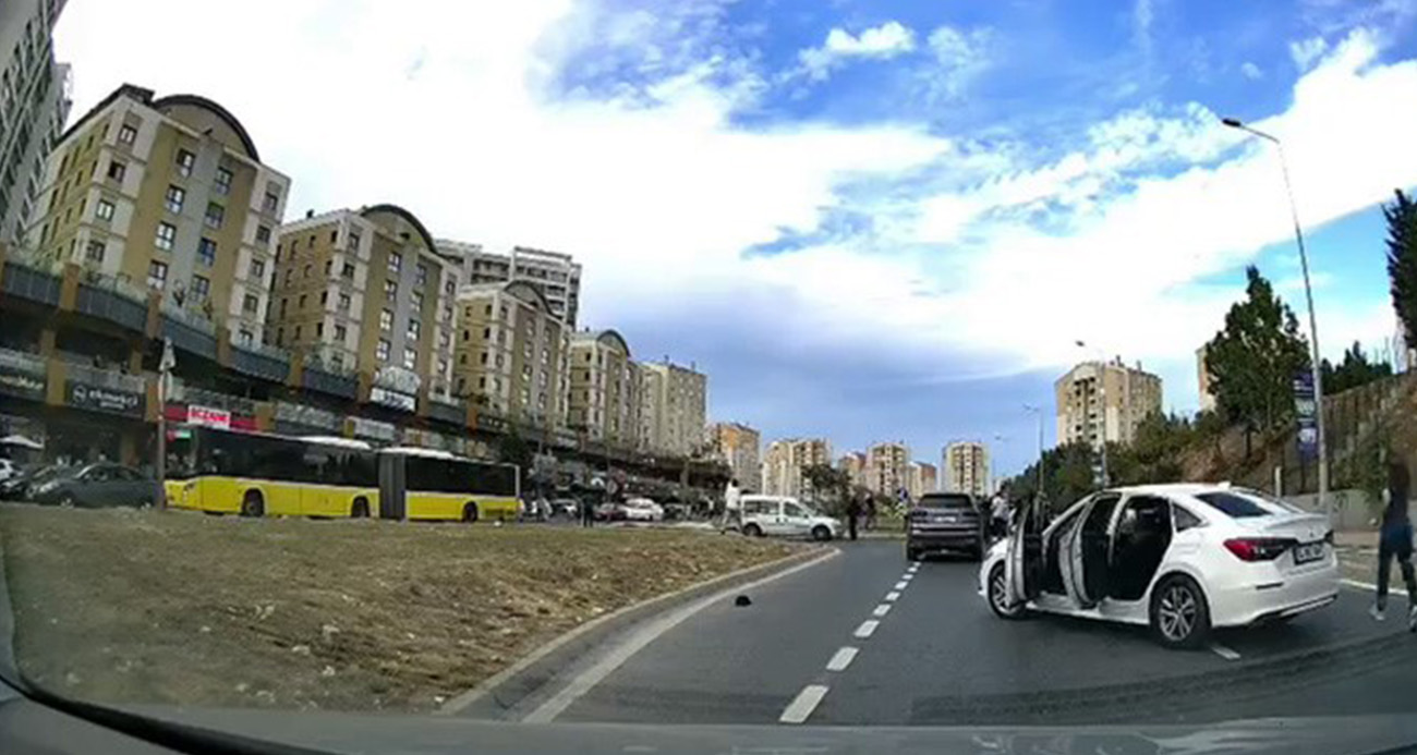 İstanbul Başakşehir’de Trafikte Dehşet Anları
