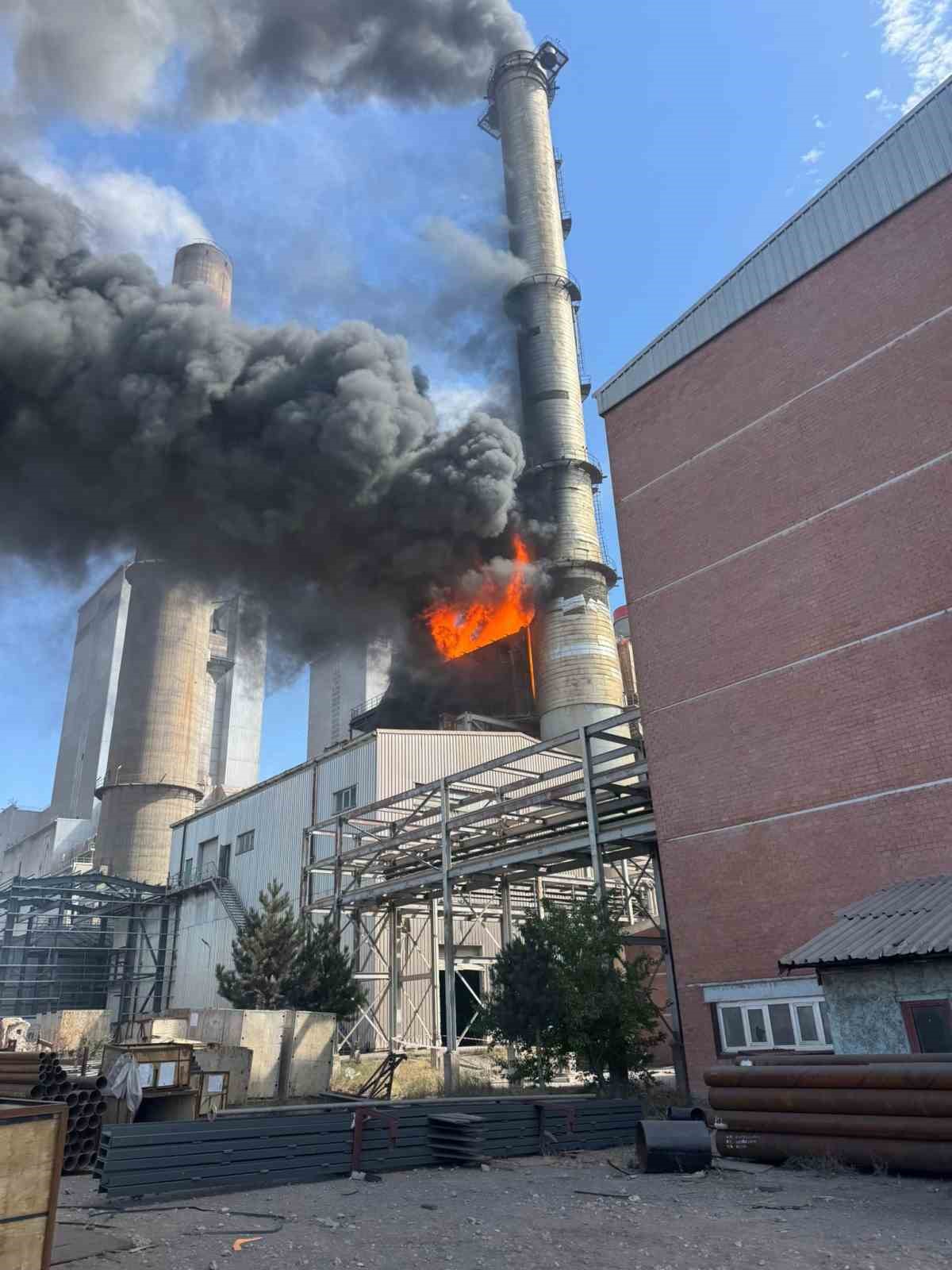 Kangal Termik Santrali’nde Büyük Yangın