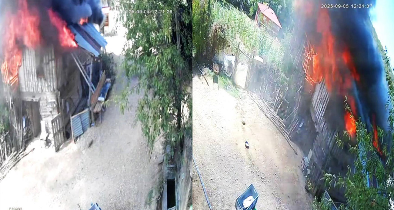 Karabük Safranbolu’da Ahşap Evden Ormana Sıçrayan Yangın Güvenlik Kameralarına Yansıdı