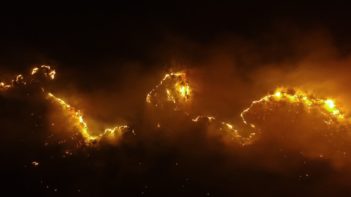Kastamonu’da Orman Yangınları Geceye Işık Tuttu