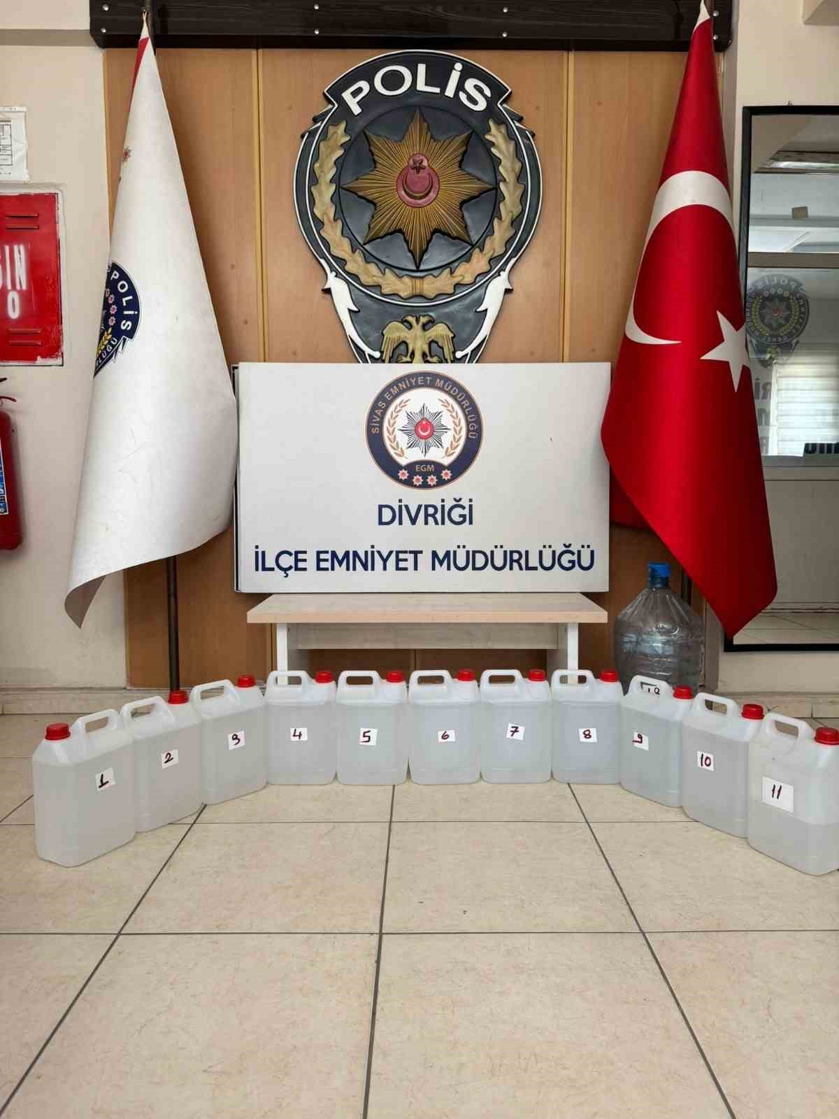 Sivas’ta Sahte Alkol Operasyonu: Binlerce Litre Etil Alkol Yakalandı