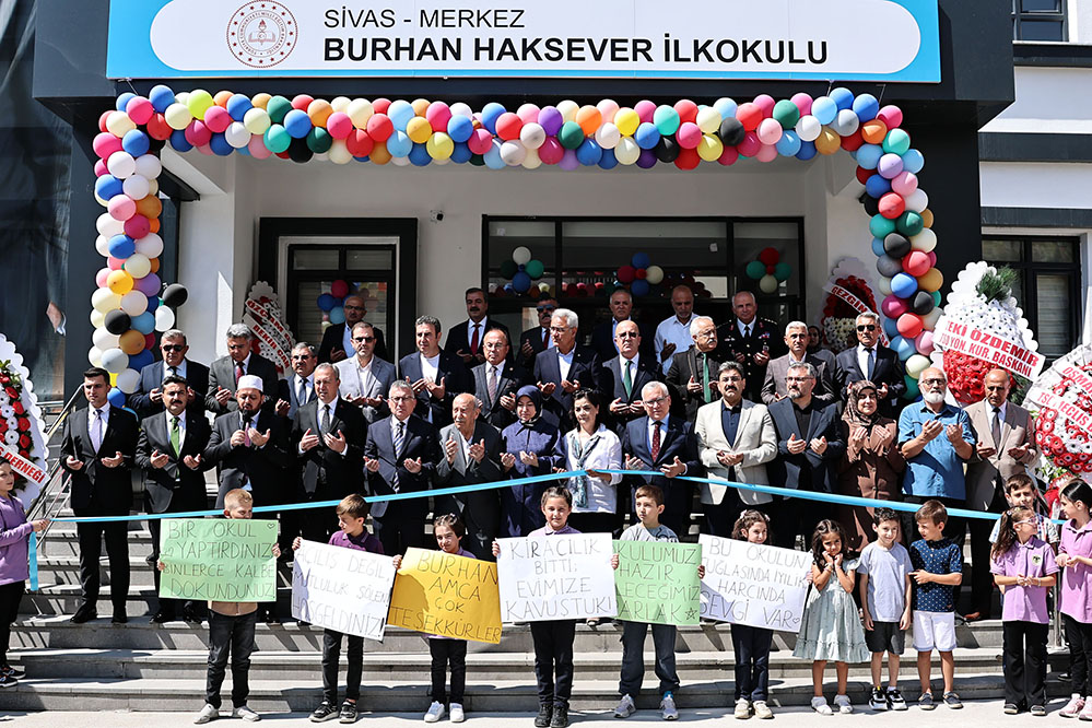 Sivas’ta Yeni Bir Eğitim Yuvası: Burhan Haksever İlkokulu Açıldı