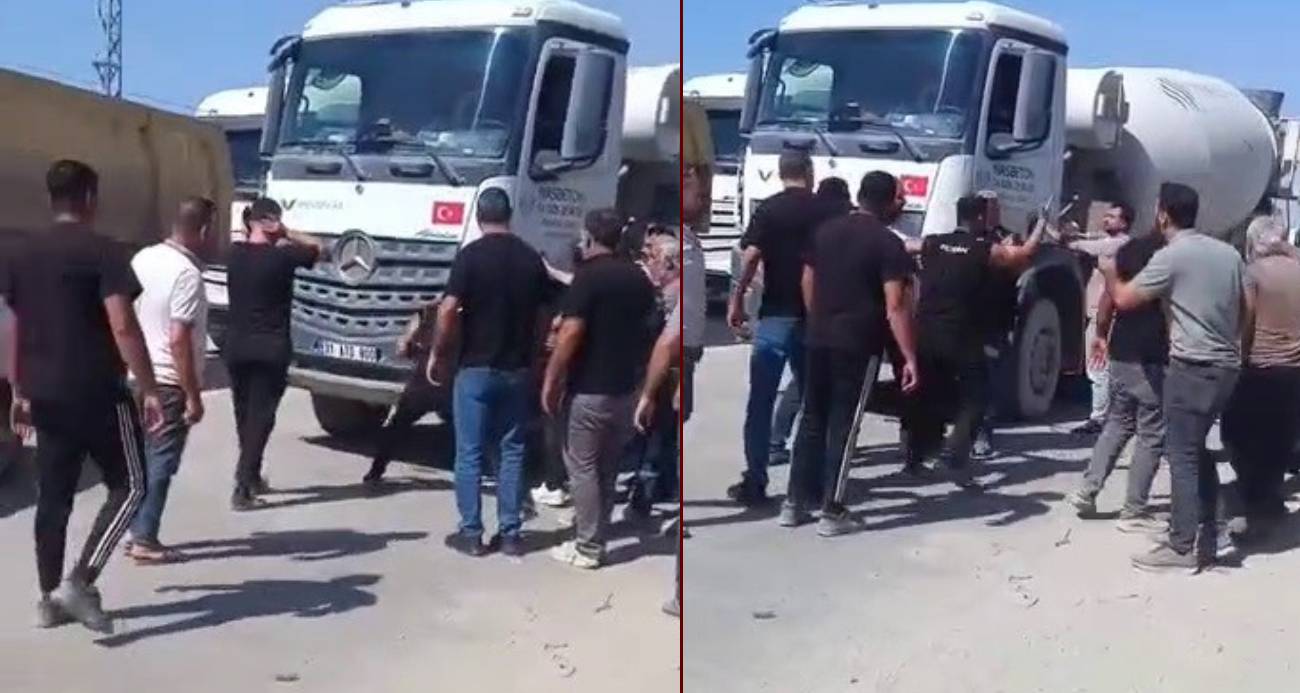 Trafikte Gergin Anlar: Yol Verme Kavgasında Beton Mikserine Yumruk