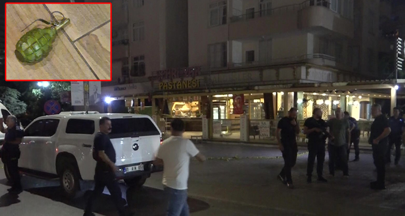 Adana’da Pastaneye Atılan El Bombası Paniğe Sebep Oldu