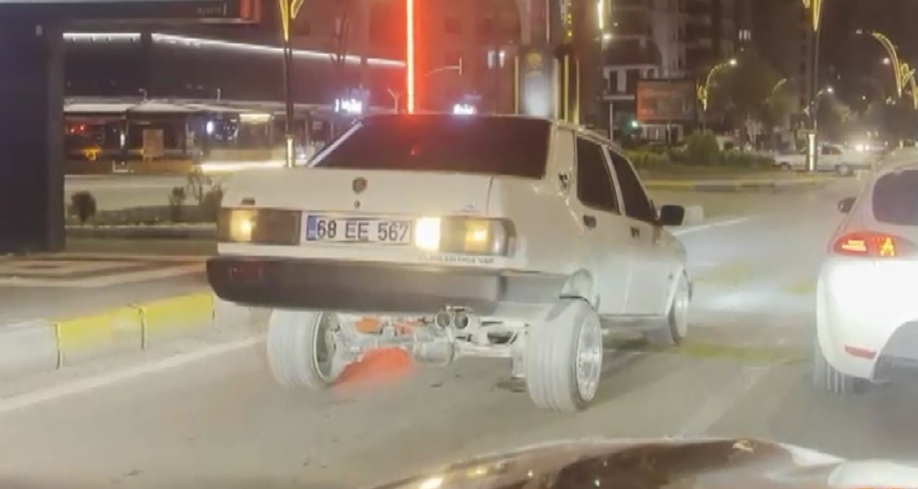 Aksaray’da Trafikte Şaşkınlık Yaratan Sürücüye Ağır Ceza!