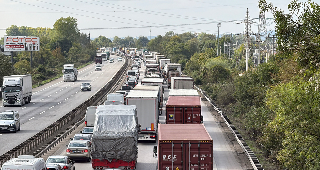 Anadolu Otoyolu Sakarya Kesiminde Kamyonet Kazası Trafik Sıkışıklığına Yol Açtı