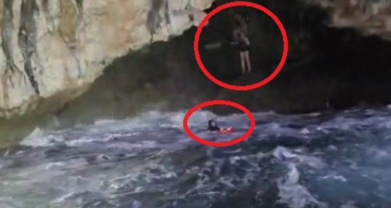 Antalya’da Falezlerde Dramatik Kurtarma Operasyonu