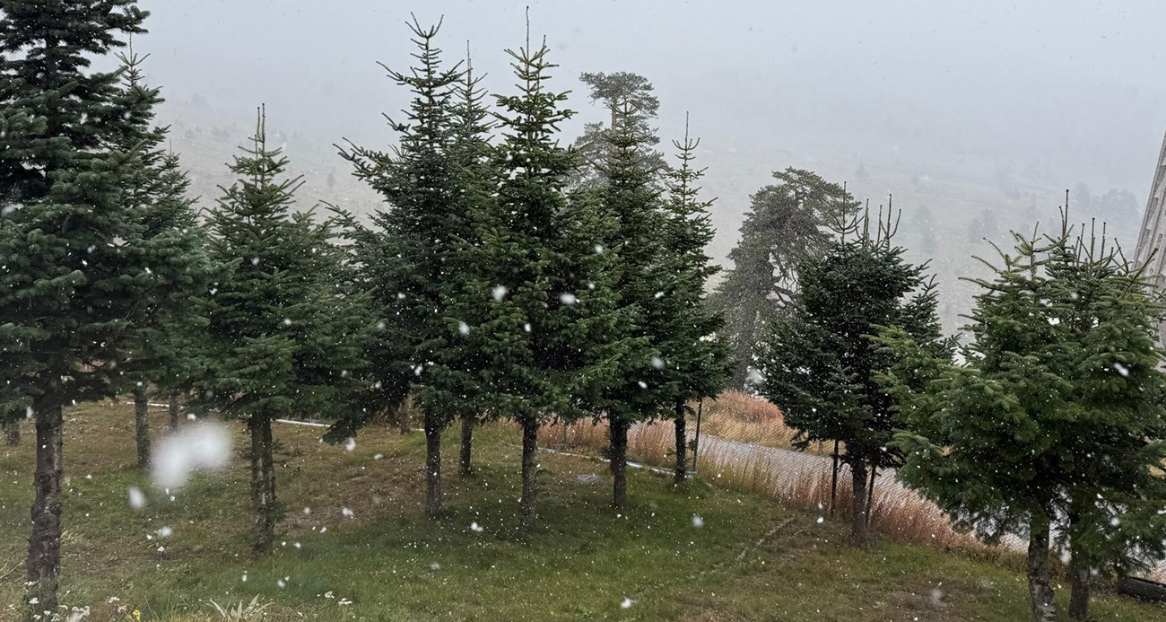 Bolu Dağlarına Mevsimin İlk Karı Düştü