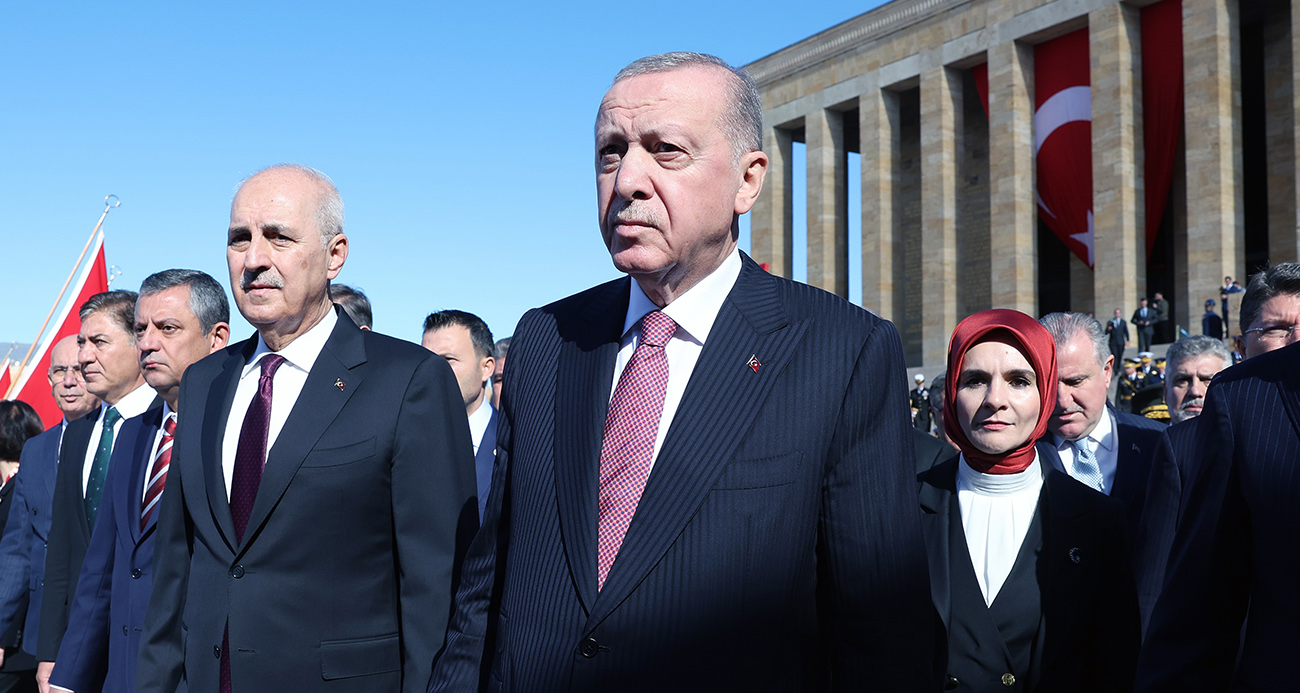 Cumhurbaşkanı Erdoğan ve Devlet Erkanı Anıtkabir’de