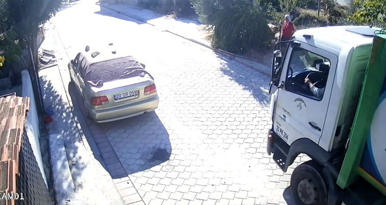 Denizli’de Yaşlı Kadın, Çöp Kamyonunun Altında Kalarak Hayatını Kaybetti