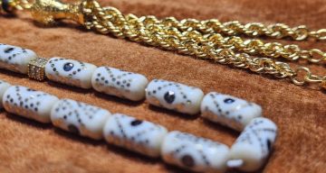 Elazığ’da Üretilen Pırlanta ve Altın İşlemeli Fil Dişi Tespih Büyüledi