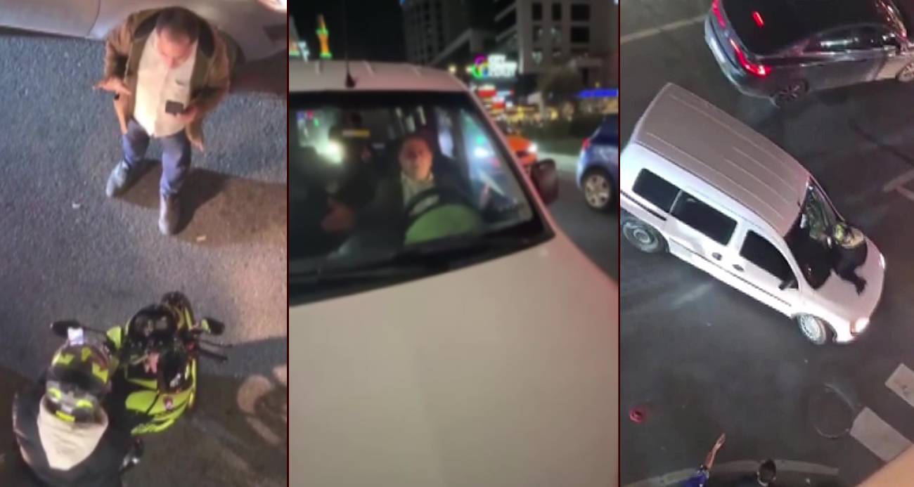 Esenyurt’ta Şoke Eden Olay: Kadın Motorcu Kaputta Sürüklendi