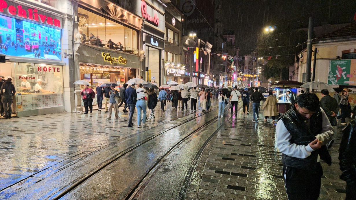 İstanbul’da Şiddetli Sağanak Yağış Hayatı Olumsuz Etkiledi