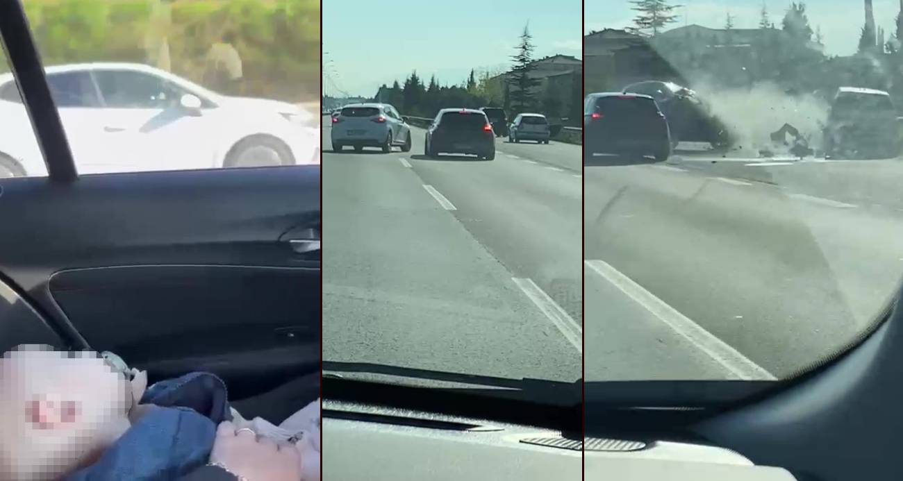 Kocaeli TEM Otoyolu’nda Trafik Terörü: Aile Taşıyan Araç Tehlikeli Sürüşle Sıkıştırıldı