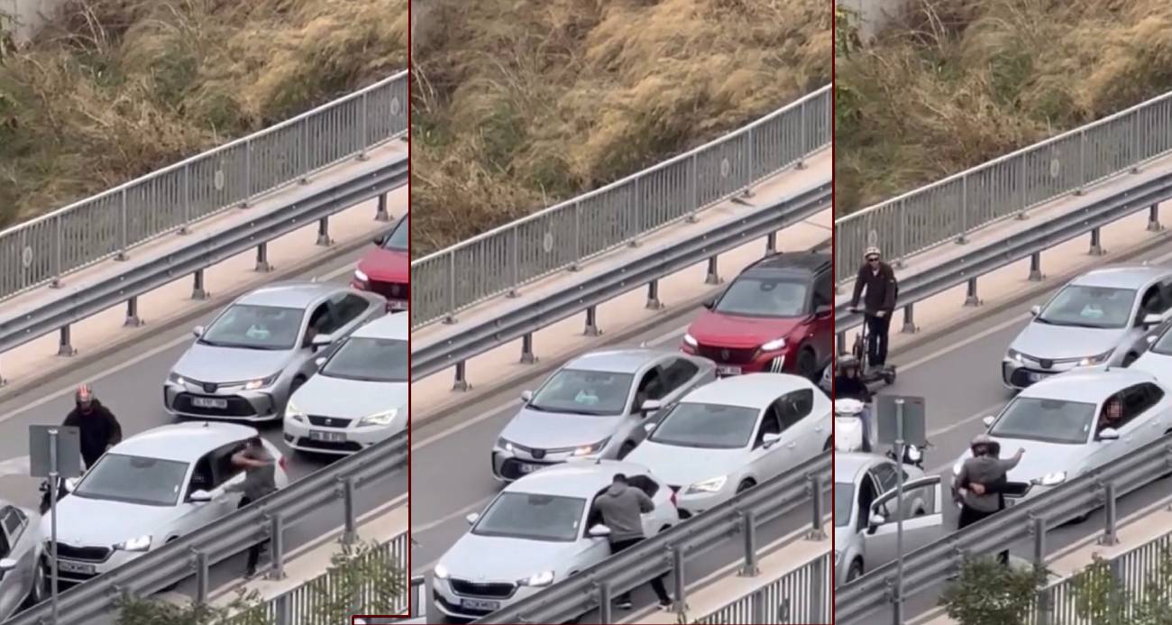 Maltepe’de Trafikte Sopalı Kavga Gerginliği